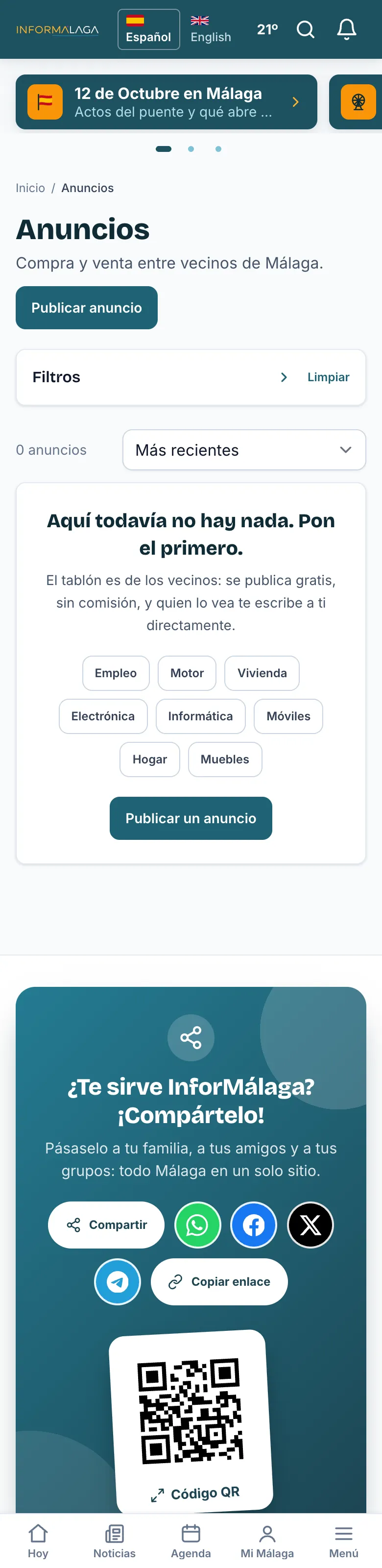 Tablón de anuncios