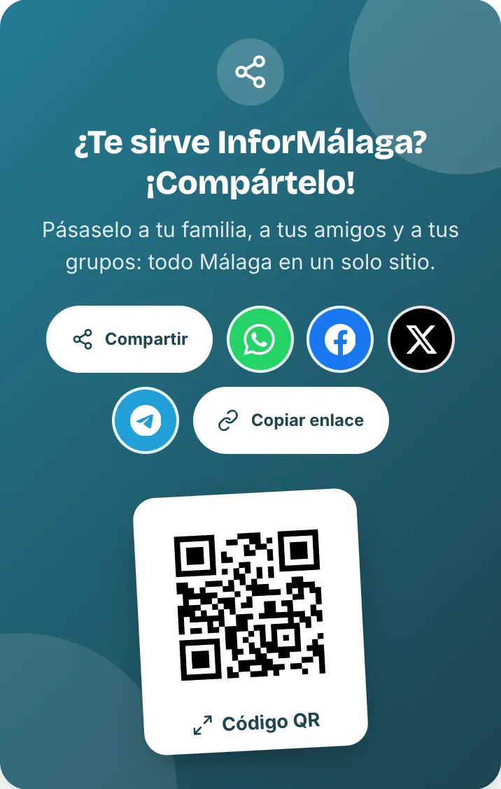 «¿Te sirve InforMálaga? ¡Compártelo!», al pie de cada página