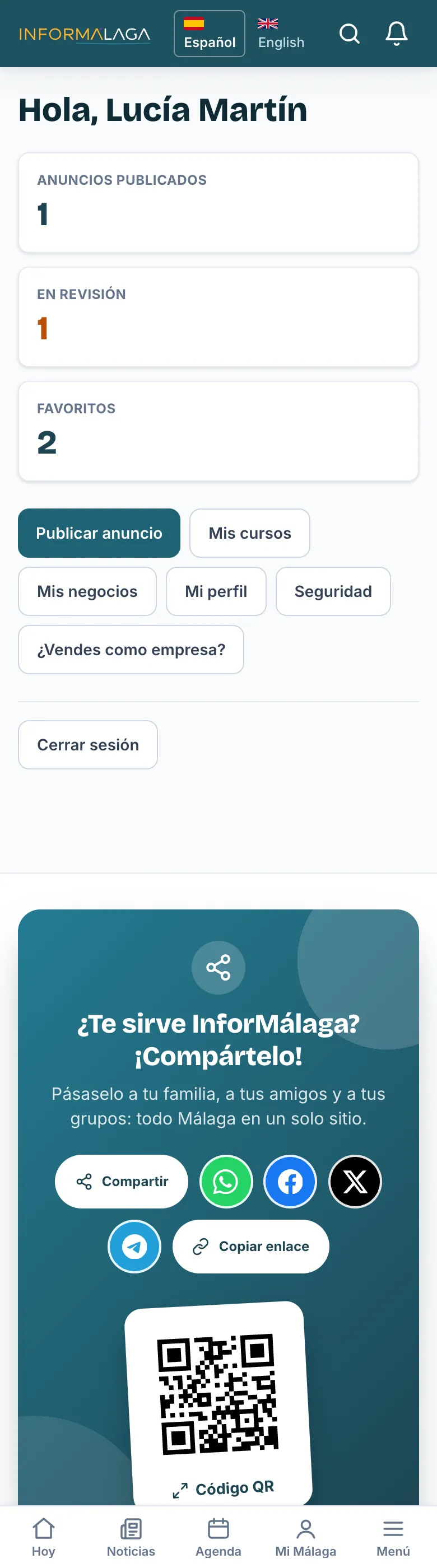 Mi cuenta