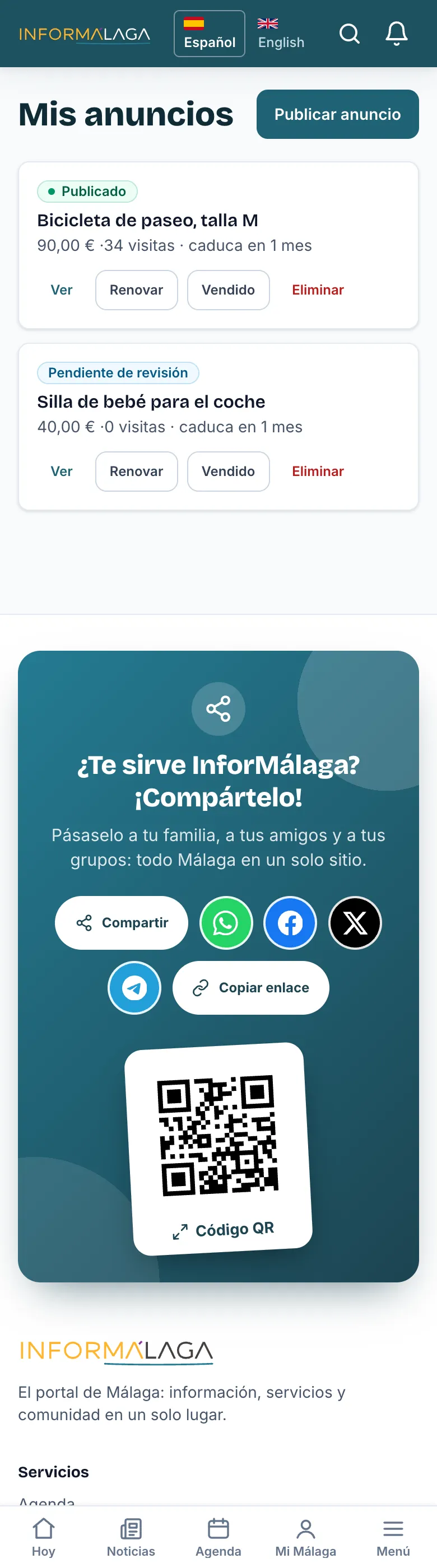 Mis anuncios