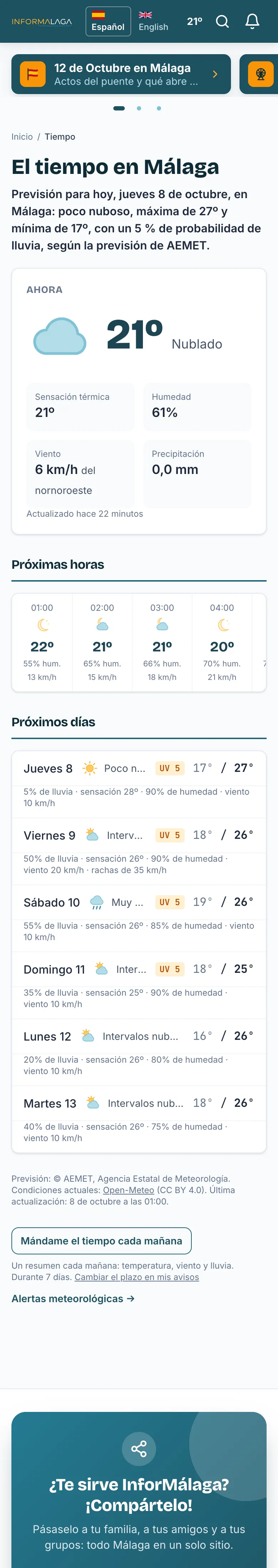 El tiempo