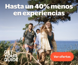 GetYourGuide: hasta un 40 % menos en experiencias. Ver ofertas.