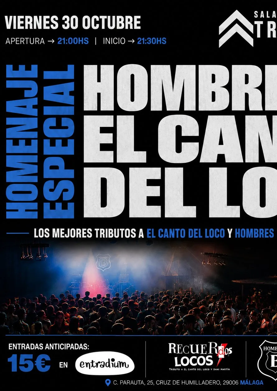 Recuerdos Locos. Tribute to El Canto del Loco & Dani Martín + Hombres B. Tribute to Hombres G