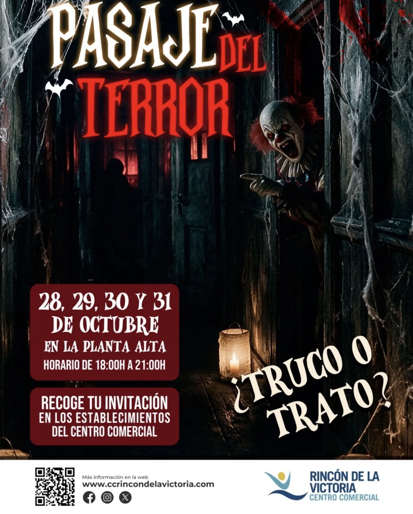 Pasaje del terror en el Centro Comercial Rincón de la Victoria