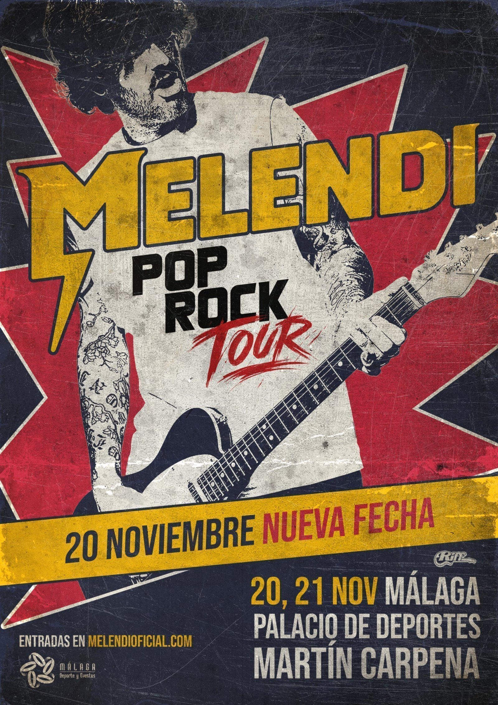 Imagen de la noticia: Melendi actuará en el Martín Carpena el 21 de noviembre