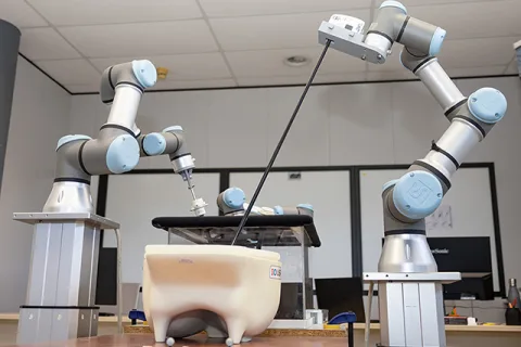 Imagen de la noticia: La UMA desarrolla un sistema de cirugía robótica que reduce el daño en los tejidos