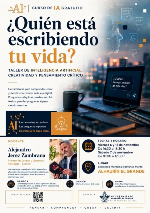 Imagen de la noticia: Alhaurín el Grande organiza talleres gratuitos de cerámica, IA y cómic este otoño