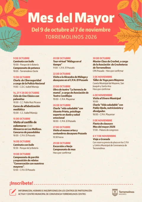 Imagen de la noticia: Torremolinos dedica octubre y parte de noviembre a actividades para mayores