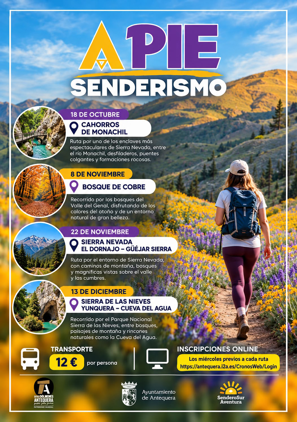 Imagen de la noticia: Cuatro rutas de senderismo entre octubre y diciembre por 12 euros