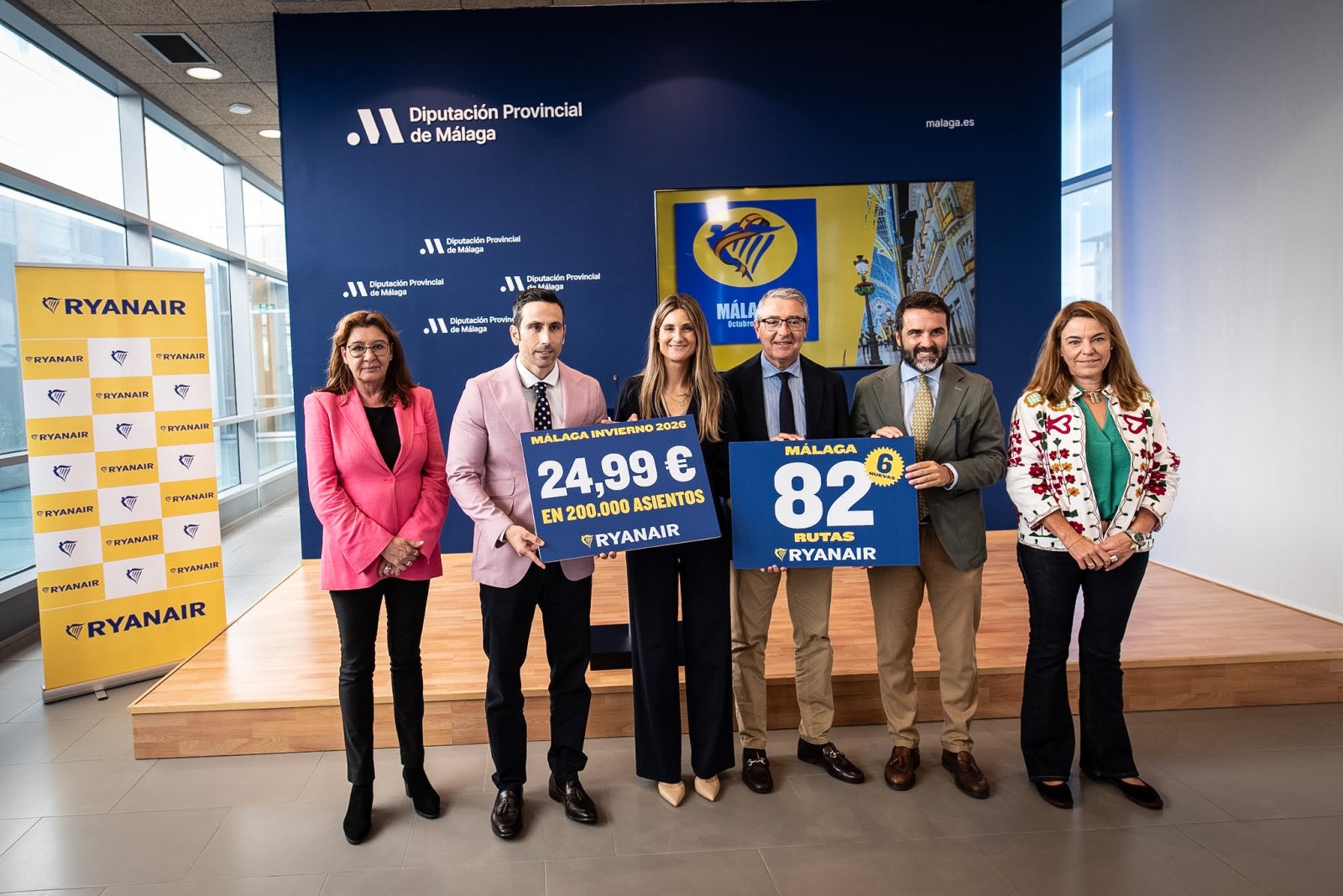 Imagen de la noticia: Ryanair tendrá 82 rutas en Málaga este invierno, seis de ellas nuevas