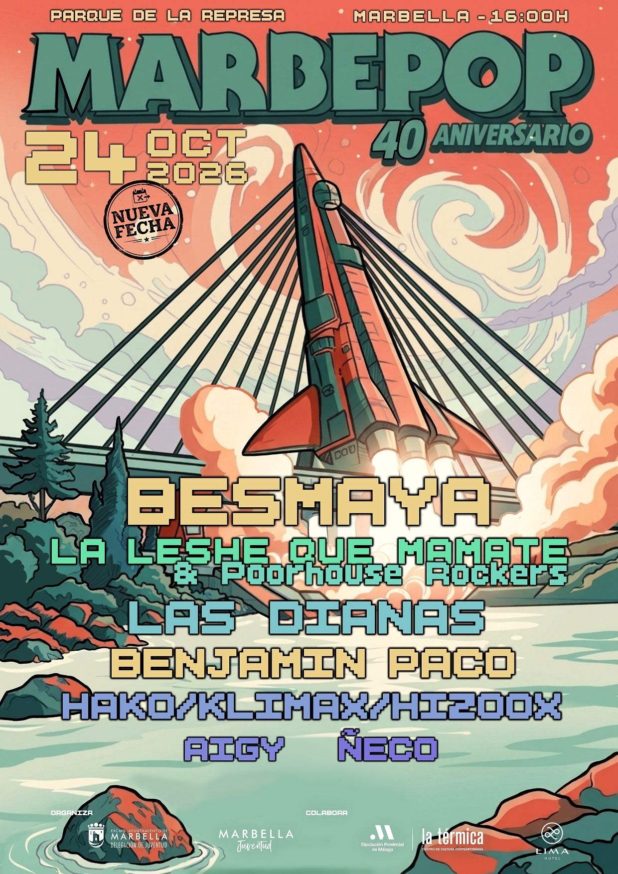 Imagen de la noticia: Marbepop celebra su 40 aniversario el 24 de octubre en el parque de la Represa