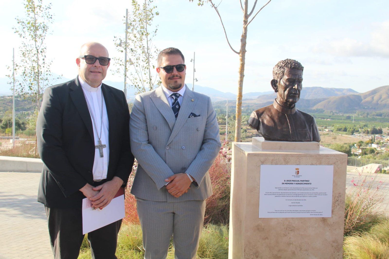 Imagen de la noticia: Cártama inaugura un parque urbano con el nombre del sacerdote Jesús Pascual