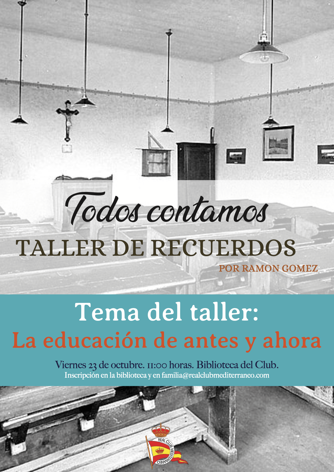 Imagen de la noticia: El Taller de Recuerdos del Club Mediterráneo aborda la educación de antes y de ahora