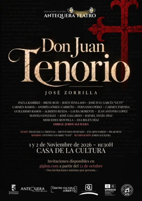 Imagen de la noticia: Antequera Teatro representa 'Don Juan Tenorio' el 1 y 2 de noviembre con entrada gratuita