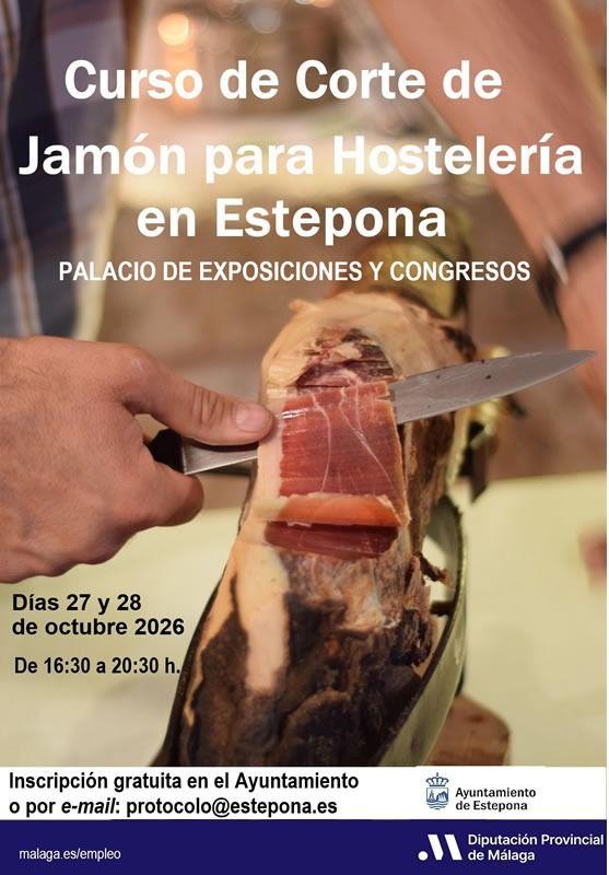 Imagen de la noticia: Estepona abre la inscripción a un curso gratuito de corte de jamón para hostelería