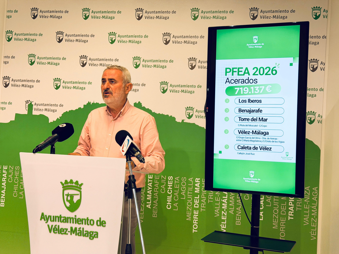 Imagen de la noticia: Vélez-Málaga destinará 719.137,50 euros a renovar aceras en cinco núcleos del municipio