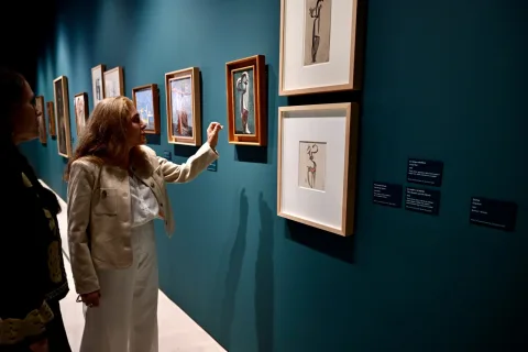 Imagen de la noticia: El Museo Carmen Thyssen expone hasta enero la faceta de pintor y dibujante de Julio González