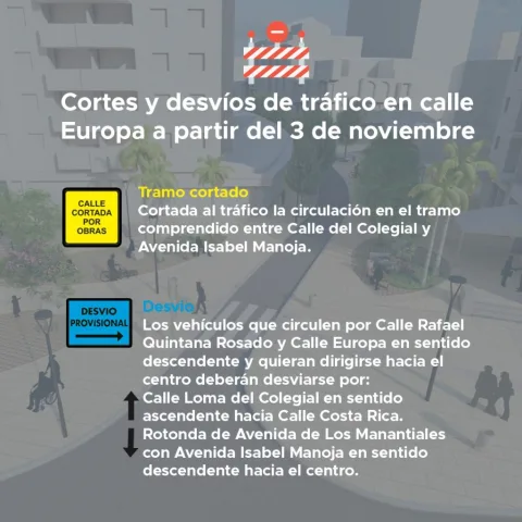 Imagen de la noticia: Calle Europa de Torremolinos cierra al tráfico desde el 3 de noviembre